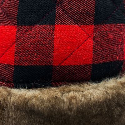Image showing  BurnellTrapper Hat with Bullalo Plaid Lining