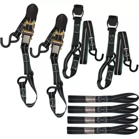 Traveler Ratchet and Cam Buckle Combo Kit 600 lb 8-Pack Ratchet Straps