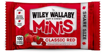 Wiley Wallaby Minis Classic Red Licorice , 3.5 oz., Share Size