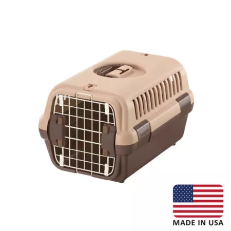 Richell Pet Carrier Small Brown Plastic Crates