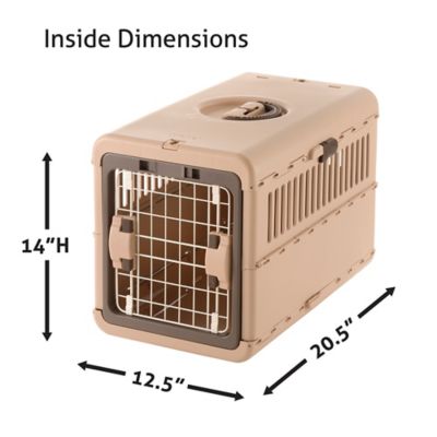 Image showing 1 th Richell 2-Door Foldable Polypropylene Pet Carrier