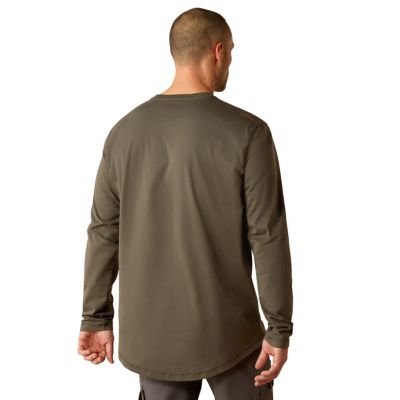Image showing  Men's Rebar Workman Logo Long Sleeve T-Shirt