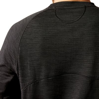 Image showing 3 th Ariat Men's Rebar Gridwork Crewneck Long -Sleeve Work T-Shirt