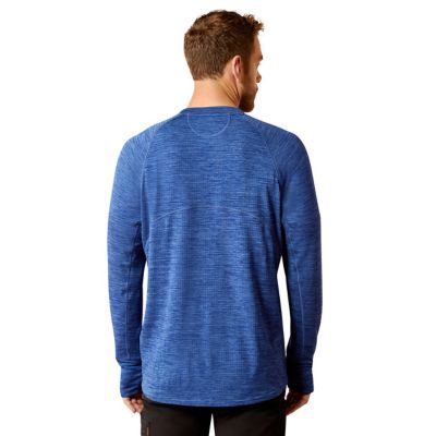 Image showing  Men's Rebar Gridwork Crewneck Long -Sleeve Work T-Shirt