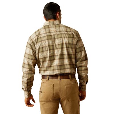 Image showing 1 th Ariat Men's Rebar Flannel Durastretch Long -Sleeve Work Shirt