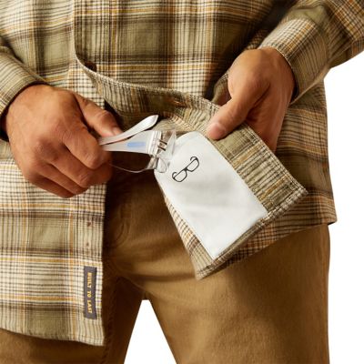 Image showing  Men's Rebar Flannel Durastretch Long -Sleeve Work Shirt