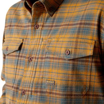 Image showing  Men's Rebar Flannel Durastretch Long -Sleeve Work Shirt