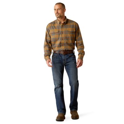 Image showing  Men's Rebar Flannel Durastretch Long -Sleeve Work Shirt