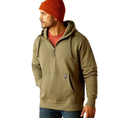 Ariat Men's Rebar Workman 1/4 Zip Hoodie, 10053409