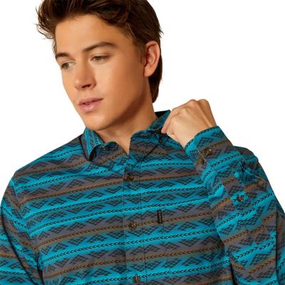 Image showing  Men's Madison Modern Fit Long-Sleeve Western Shirt, 10052306