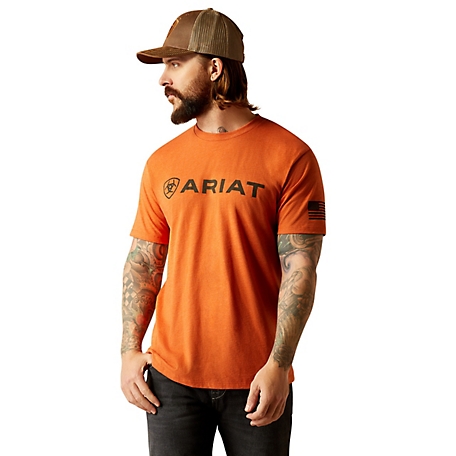 Ariat Men's Ariat Shield Flag Short Sleeve Graphic T-Shirt, 10054196