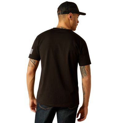 Image showing 1 th Ariat Men's Ariat Shield Flag Graphic Short-Sleeve T-Shirt