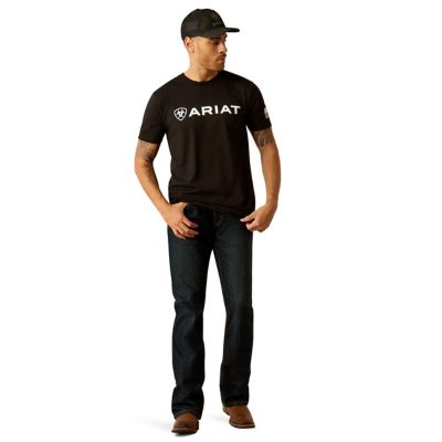 Image showing 3 th Ariat Men's Ariat Shield Flag Graphic Short-Sleeve T-Shirt