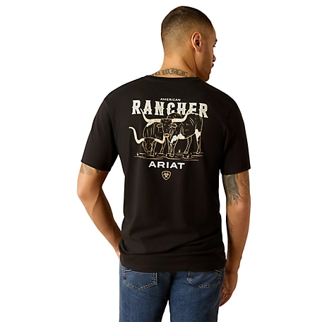 Ariat Men's Ariat American Rancher Short Sleeve Graphic T-Shirt, 10052018