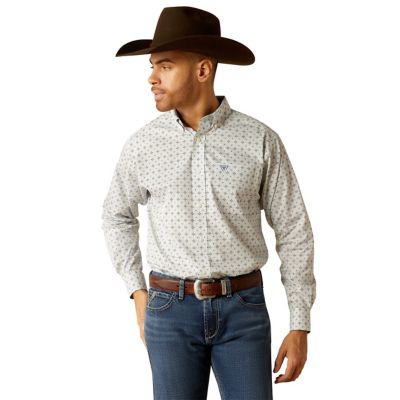 Ariat Men's Wrinkle Free Lucca Classic Fit Long Sleeve Western Shirt,10052387