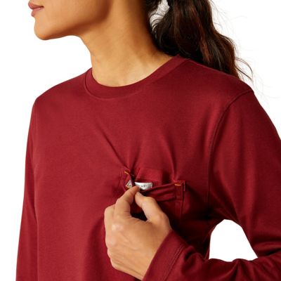 Image showing  Women's Rebar Workman Tree Long-Sleeve T-Shirt