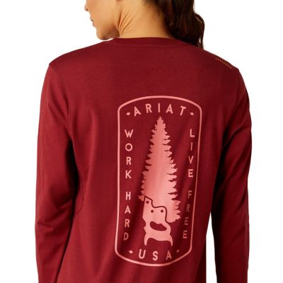 Image showing  Women's Rebar Workman Tree Long-Sleeve T-Shirt