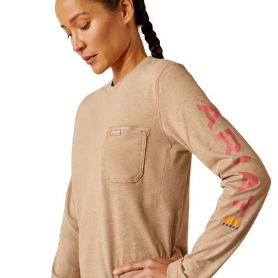 Image showing  Women's Rebar Workman Logo Long-Sleeve T-Shirt