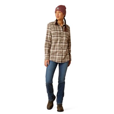 Image showing  Women's Rebar Flannel DuraStretch Long Sleeve Work Shirt