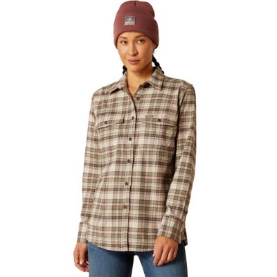 Ariat Women's Rebar Flannel DuraStretch Long Sleeve Work Shirt