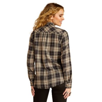 Image showing  Women's Billie Jean Long-Sleeve Button-Down Plaid Shirt