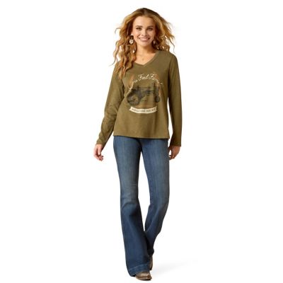 Image showing  Women's Ariat AG Heritage Long Sleeve Graphic T-Shirt, 10052547