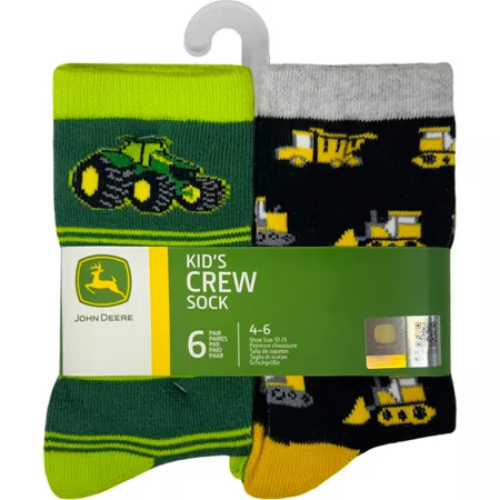 John Deere Unisex Kids' Socks 6-Pack Kids' Socks