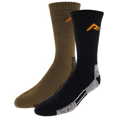 Ridgecut Men's Thermal Midweight Work Crew Socks, 2 Pairs