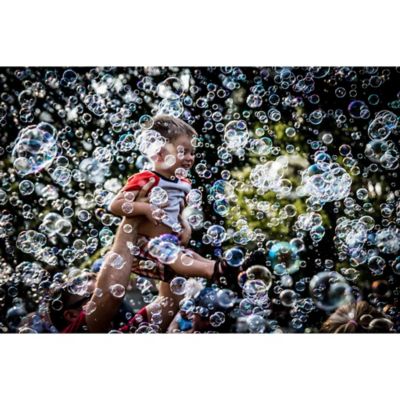 Image showing 6 th Atomic Bubbles Tri-Wand Bubble Pan Sets 3 Pack - Bubble Toy