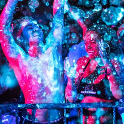 Image showing 9 th Atomic Bubbles Tekno Bubbles - Blue 6 Pack - 4 oz. Bottles