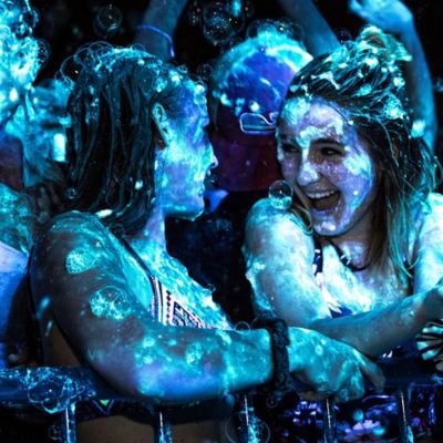 Image showing 5 th Atomic Bubbles Tekno Bubbles - 12 Pack (6 Gold, 6 Blue) - 4 oz. Bottles