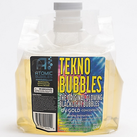 Atomic Bubbles Tekno Bubbles 64 oz. Smart Pouch Refill, Gold