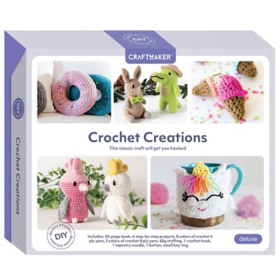 Craft Maker Crochet Creations Kit - Learn to Crochet at Home