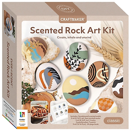 Craft Maker Scented Rock Art Kit - DIY Rock Painting for Adults