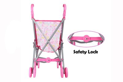 Image showing  12 in. Baby Doll Care Gift set with Stroller, African American in Gift Box