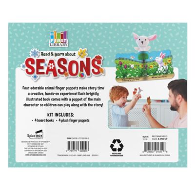 Image showing  Four Seasons 4 Die-Cut Board Books with Finger Puppets