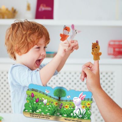 Image showing  Four Seasons 4 Die-Cut Board Books with Finger Puppets