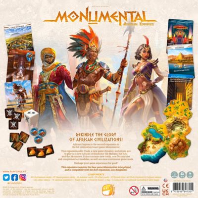 Image showing  Monumental African Empires Expansion - Deckbuilding Board Game