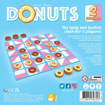 Image showing  Donuts - The Tasty & Tactical Clash For 2 Players, Placement Board Game