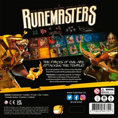 Image showing : Runemasters - Fantasy Defense Game, Cooperative Dice Board Game