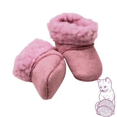 Image showing  Soft Pink Baby Doll Boots accessories fits dolls up to 13 in.