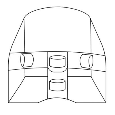 Image showing 3 th Gotz Bike Seat Blue Clouds - for Dolls up to 20 in.