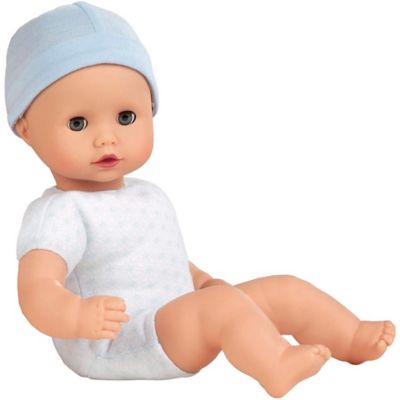 Gotz Muffin to Dress 13" Soft Cloth/Vinyl Baby Doll in Blue