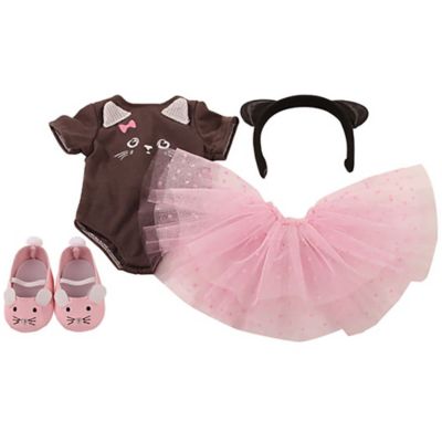 Gotz Little Kitten standing doll ballerina clothing set