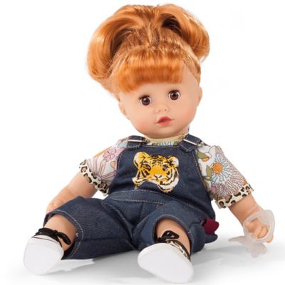 Gotz Muffin Wild Cat 13 in. Soft Body Baby Doll with Bright Red Hair