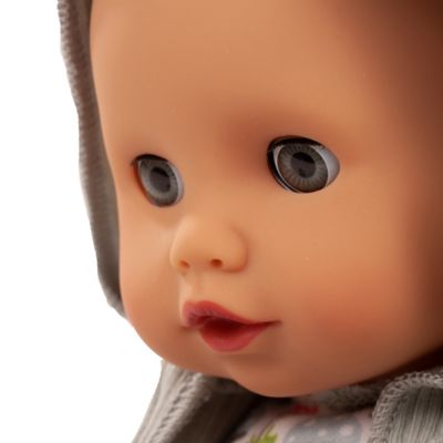 Image showing  Muffin Lucky One 13 in. Bald Baby Doll with Blue Sleeping Eyes