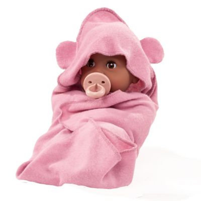 Image showing  Cosy Aquini 13 in. Soft Cloth Bath Baby Doll with Dark Skin