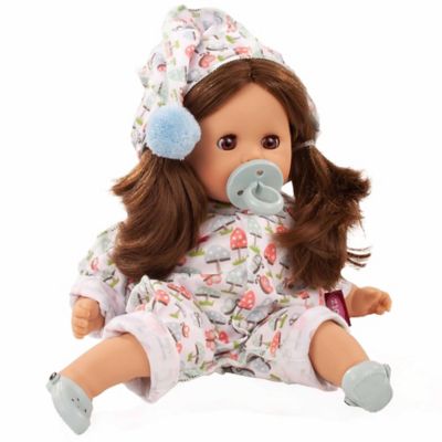 Gotz Cosy Aquini 13 in. Lucky Mushroom - Soft Cloth Brunette Bath Baby Doll