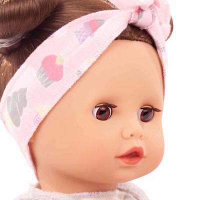 Image showing  Muffin Popsicles 13 in. Soft Baby Doll with Brown Hair