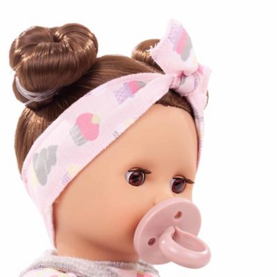 Image showing  Muffin Popsicles 13 in. Soft Baby Doll with Brown Hair